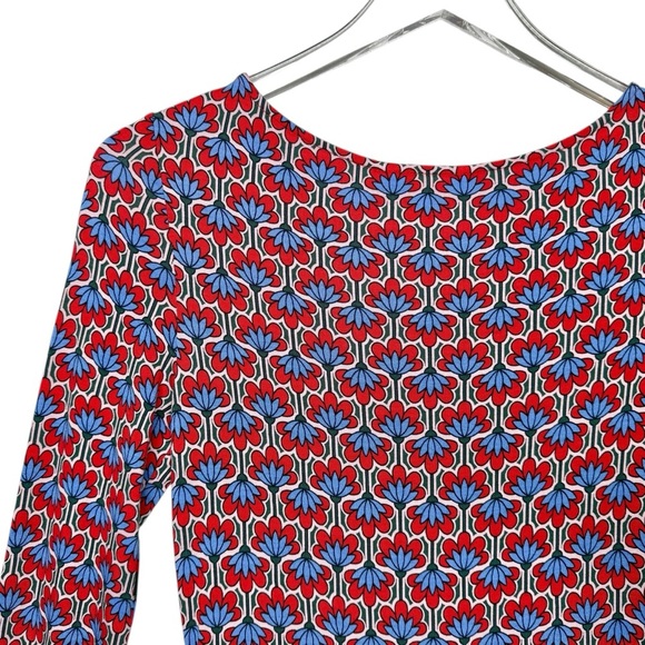 BODEN Abigail Long Sleeve Knit Jersey Women’s Geo Print Dress Sz 2 Regular - Picture 10 of 10